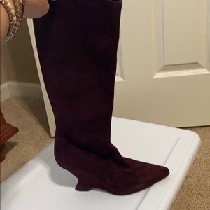 Dior Knee High Calf Skin Boots